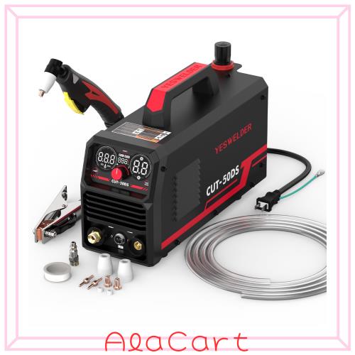 YESWELDER 50Amp プラズマカッター HF、大型LEDデジタルディスプレイ、最大カット厚16mm、クリーンカット5mm、100/200V プラズマ切断機 2