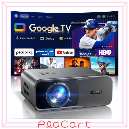 WiMiUS G1 プロジェクター Google TV公式認証 4K対応 1200ANSI FHD 1080P