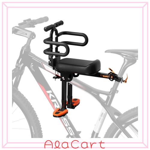 2025革新 自転車チャイルドシート/自転車前用の子供のシート/折りたたみ式 幼児用自転車シート/該当する年齢：1歳（12か月）から6歳（72