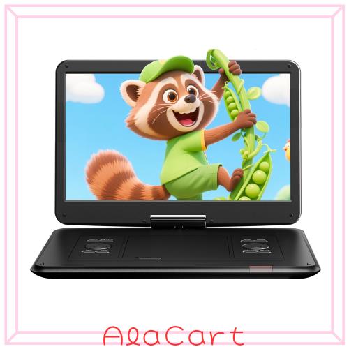 Surfola ポータブルDVDプレーヤー 液晶 15.6インチ超大画面、6時間連続再生、CPRM対応 リージョンフリー、 USB SDカード対応 AV入出力 TV