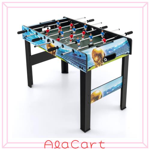 GYMAX サッカーゲーム テーブル 幅94cm フーズボール 卓上 自立式 2人対戦