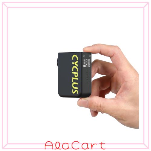 CYCPLUS 空気入れ 自転車 AS2 Ultra 120PSI電動空気入れ気圧表示自転車エアポンプ 携帯電動ポンプ 自動停止、エアーホース付き、マウンテ