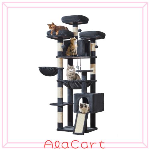 Taoqimiao キャットタワー 高さ約193cm 据え置き型 大型猫用 多頭飼い