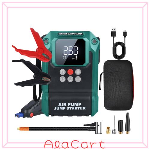 TALLPOWER ジャンプスターター 電動空気入れ エンジンスターター 安全保護機能搭載 大容量16800mAh ピーク電流2000A 6,176円