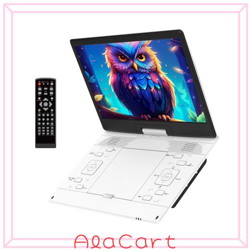 【2025年新登場 目の保護モード搭載 15.6インチ液晶】 ポータブルDVDプレーヤー 超大画面 狭額縁 DVDプレーヤー ポータブル 1366*768 500