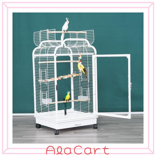 Ruexue 鳥かご 前後透明アクリルパネル 飛び散り防止 バードケージ