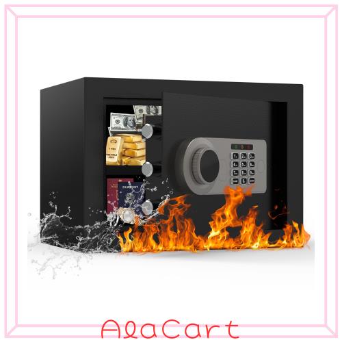金庫 小型 [ 耐火 耐水/充電ケーブル付き] Diyife 電子式 金庫 家庭用