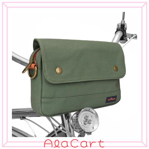 TOURBON フロントバッグ ハンドルバーバッグ 小型 2.7L 自転車バッグ 小物収納 ロードバイク サイクリングバッグ リアバック 取り付け簡