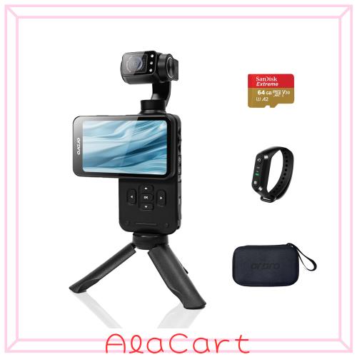 Ordro M5 5K Vlogカメラ 3.5インチ回転タッチスクリーン 3軸ジンバル手ぶれ補正