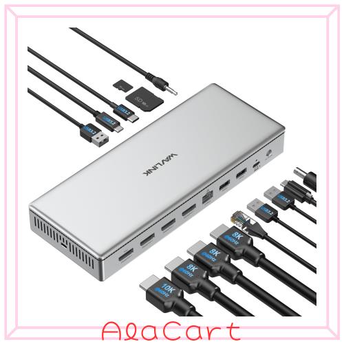 PC周辺機器 WAVLINK 15-in-1 DisplayLinkドッキングステーション