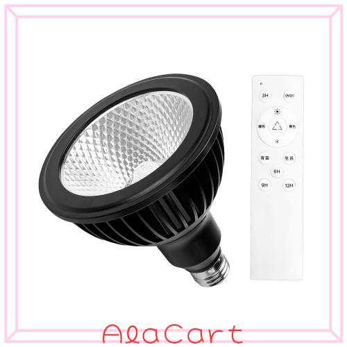 Pispoer LED植物育成ライト,E26 ランプ口,24Wスマートライト,フルスペクトル ビーム角38度（置換可能60度）,色温度2700K-5800K調整可能,
