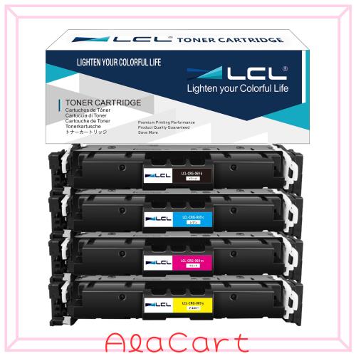 LCL Canon用 キャノン用 CRG-069 (4色セット) 互換トナーカートリッジ チップ付き 残量表示 対応機種：Canon Satera MF751cdw MF753Cdw M