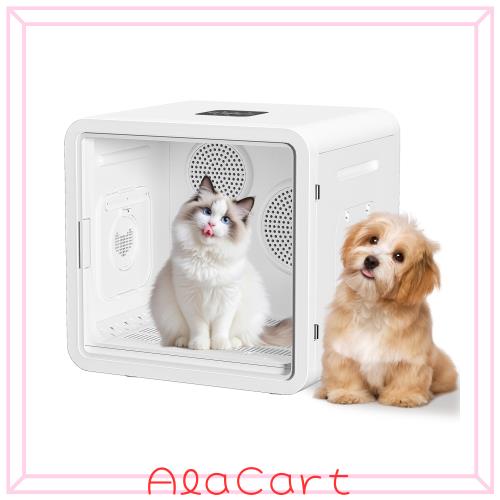 VERILADY ペットドライヤー 82L大容量 犬猫兼用 ペット乾燥機