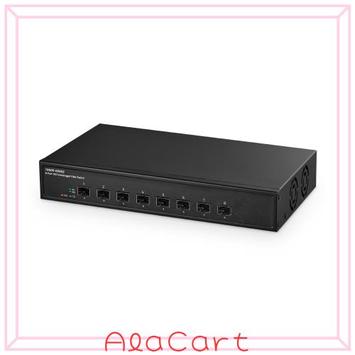 Binardat 8x10G SFP+ ファイバースイッチ 160Gbps アンマネージド