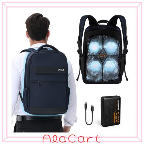 [NAFUJAT] 【2025最新型 業界初 ペルチェ式冷暖リュック 20000mAh】ビジネスリュック バックパック メンズ 大容量 軽量 暑さ対策グッズ