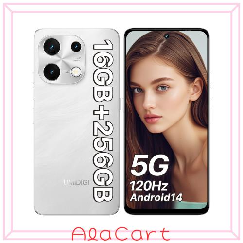UMIDIGI Note 100 5G スマホ 16GB+256GB/1TB拡張 Android 14 simフリー