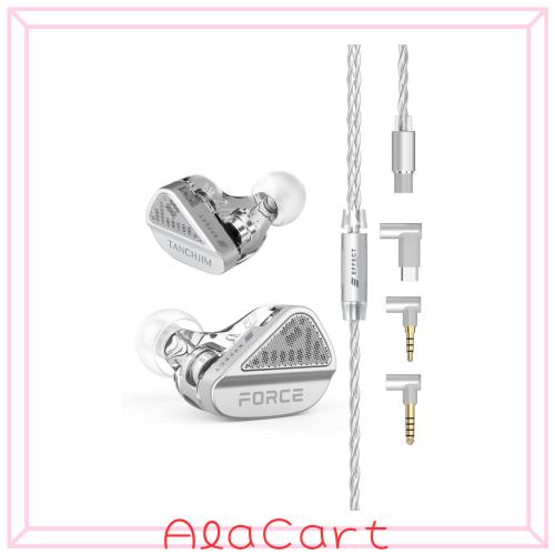 TANCHJIM x EFFECT AUDIO FORCE 有線イヤホン 2DD複合ドライバー HIFI IEM 3.5mm/4.4mm対応