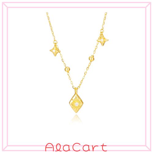 [Ningnvshi] S925純銀製 希望の羅針盤 ネックレス レディース 人気 24金仕上げ 八芒星モチーフ 金属アレルギー対応 誕生日 記念日 プレゼ