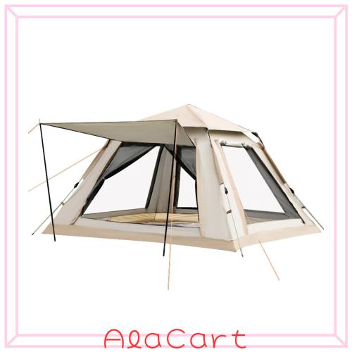 LVYUAN テント ワンタッチ 4~6人用 ワンタッチテント式 ポップアップ 取り付け簡単 UVカット UPF 50+ 横幅240cm 防風 防水 耐水圧3000mm