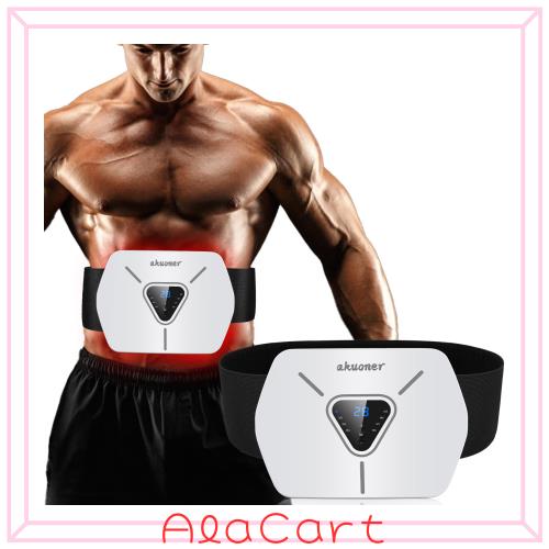 【2025アップグレード版 】EMS腹筋ベルト ジェルシート不要 6腹筋パッド 3Dフローティング 交互体験 8種類モード 30段階強度 大型液晶画