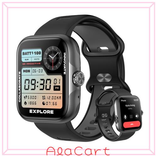 【2025性能強化】スマートウォッチ 1.78インチ大画面 Bluetooth5.4通話可能 活動量計 Line/SMS/Twitter通知 バンド交換可能 3ATM防水 腕