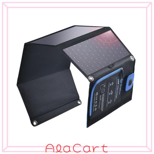 BigBlue 28W ソーラーチャージャー USB-A/USB-C 折り畳み式 iPhone iPad Android対応 5,909円