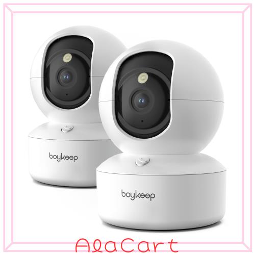 ペットカメラ 見守りカメラ 2台セット 300万画素 BoyKeep 360 5GHz 2.4GHz Wi-Fi対応