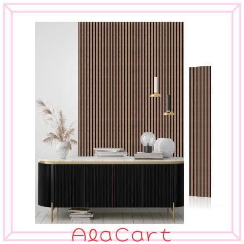 AKK-STAVE 吸音パネル 吸音ボード ウッドパネル 【240×60cm/施工面積1.44？】 ウォールパネル 吸音シート 防音パネル 防音ボード 防音シ