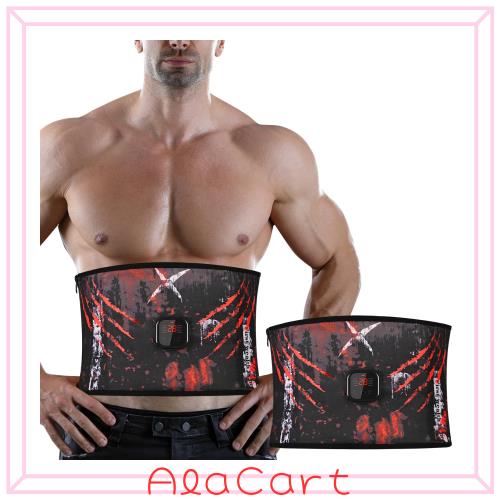 EMS腹筋ベルト ジェルシート不要 8種類モード 30段階強度 柔らかい軽い