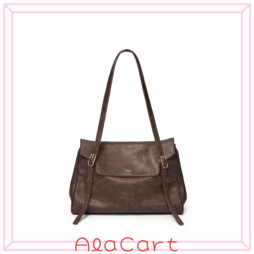 【ヴィンテージ風 トートバッグ レディース】大容量 自立 擦れ加工 おしゃれ 通勤バッグ A4収納対応｜唯一無二の表情が育つ｜こなれ感 ×