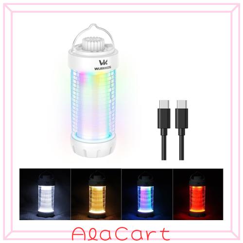 Wurkkos CL01 キャンプランタン 充電式、550LM 防水テントライト マグネットベース付き、最大300時間連続使用可能、ポータブルランタンフ