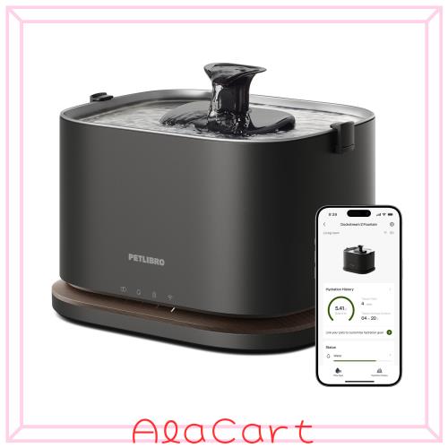 PETLIBRO Docstream2 自動給水器 wifi アプリ対応 コードレス 3L グレー