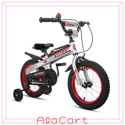 JOYSTAR STITCH012 子供用自転車 12/14/16インチ 補助輪付き ブルー/レッド/シルバー