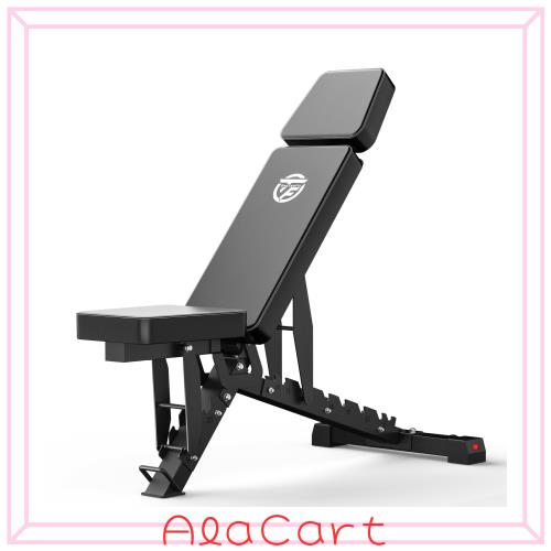 トレーニングベンチ ONETWOFIT 3段折りたたみ ベンチプレス台 ベンチ 筋トレ マルチポジション対応 24+9 角度調整機能 耐荷重400kg フラ