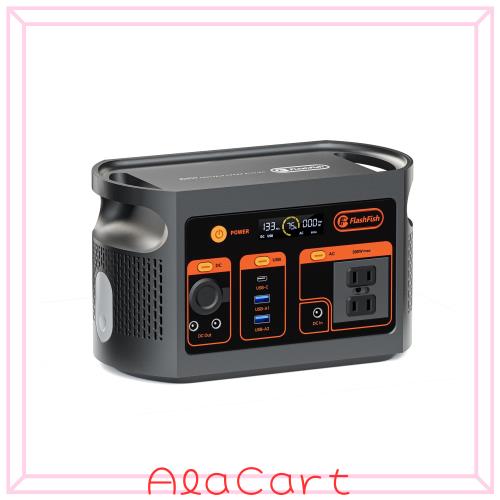 FlashFish ポータブル電源 小型 179.2Wh/300W 軽量 コンパクト リン酸鉄リチウム ポータブルバッテリー 高出力AC300W 70分満充電 UPS機能