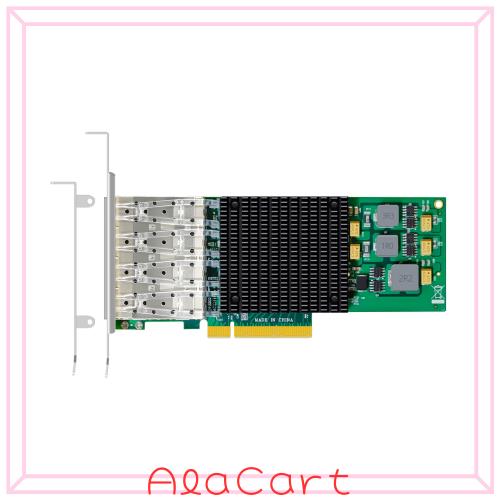 GLOTRENDS ST7322 4ポート 10Gb SFP+ ネットワークカード（イーサネット PCIe NIC）Broadcom BCM57840 コントローラー搭載、PCIe 3.0 x8