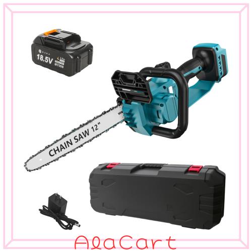 【2025新型】Hagure Muton チェンソー 充電式 12インチ 電動チェーンソー 電動ノコギリ 切断径350mm 大容量バッテリー搭載 自動給油 充電