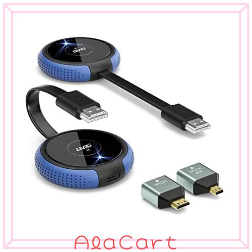 ワイヤレスhdmi 送受信機 AIMIBO hdmi 無線トランスミッター【1080P/5G+2.4G/30m安定転送/日本技適認証取得】 WIFI＆設定不要 映像音声同