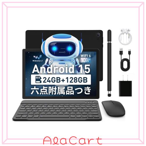 タブレット 10インチ Android 15 8コアCPU 24GB+128GB c108