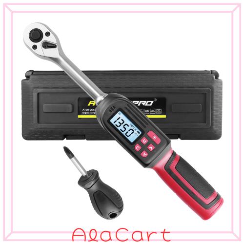 ATsafepro デジタルトルクレンチ 3/8インチ 6-135N.m 9.5mm差込角 8,330円