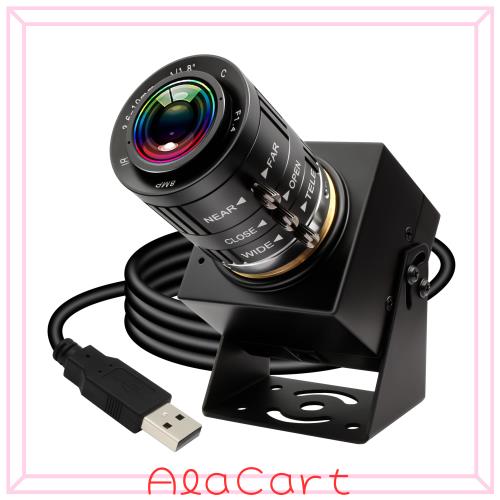 ELP 1080P 120fps マニュアルズームウェブカメラ1200万画素3.6-10mm可変焦点Webかめらコンピューター用12MP高速UVC USB2.0 PCカメラデス