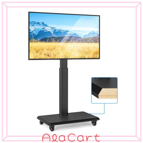 Rfiver テレビスタンド キャスター付き tvスタンド 壁寄せテレビスタンド 27〜65インチ対応 テレビ台 tv stand 移動式 ラック回転 高さ調