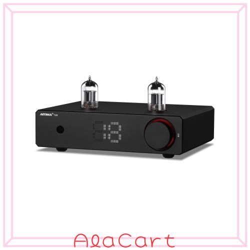 AIYIMA T20 フルバランスHi-Fi真空管プリアンプ TUBE ECC83プリアンプ LME49720（交換可能）＋OPA1612チップ XLR/RCA入出力 デジタルボリ