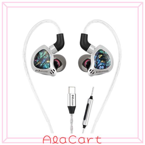 【Yinyoo HZSOUND Ginkgo 銀杏 】GINKGO 1DD+1PZT イヤホン 有線 タイプc イヤモニ カナル型イヤホン インイヤーイヤホン HIFI級音質3種