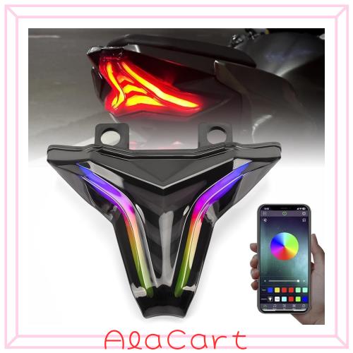 Raceast スマート オートバイ LED テール ライト RGB アプリ制御 NINJA