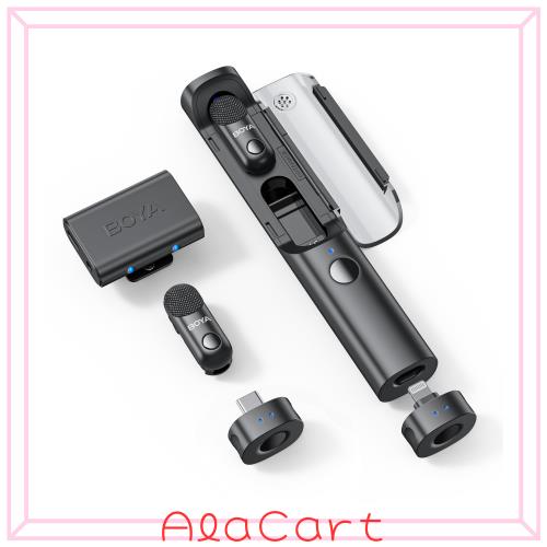 BOYA Magicワイヤレス マイクピンマイク 無線マイク iPhone 16/15/14