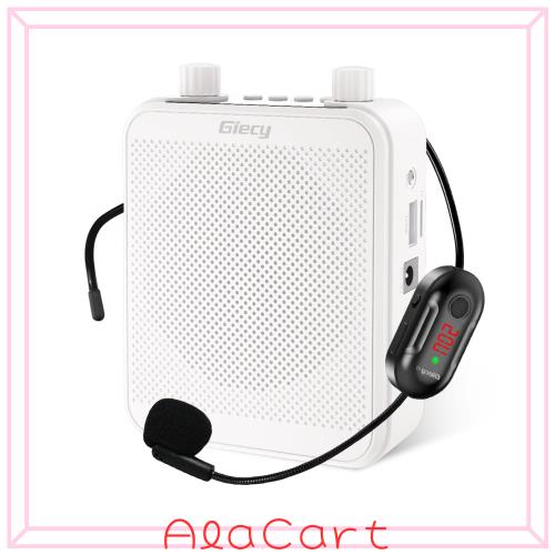 Giecy ワイヤレス拡声器 30W microSD対応 UHFマイク付き
