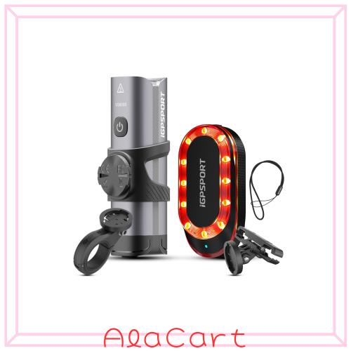 iGPSPORT VS800S+SR mini 自転車ライトセット 800ルーメン 自転車後方レーダー 最大160mまで後方からの接近車両を検知 自動オンオフ＆リモ