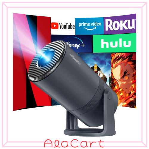 WISHOLY プロジェクター 家庭用 Android TV搭載 21000LM 1080P WiFi6 Bluetooth5.4