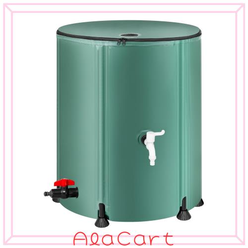 折りたたみ可能な雨水タンク 家庭用容量200L - 携帯用水タンク 雨水、折り畳み式の貯水タンク 屋外のダウンスパウト、フィルター＆スピゴ